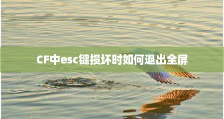 CF中esc键损坏时如何退出全屏