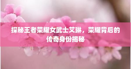 探秘王者荣耀女武士艾琳，荣耀背后的传奇身份揭秘