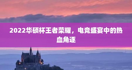 2022华硕杯王者荣耀，电竞盛宴中的热血角逐