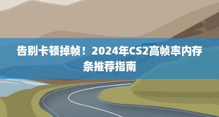 告别卡顿掉帧！2024年CS2高帧率内存条推荐指南