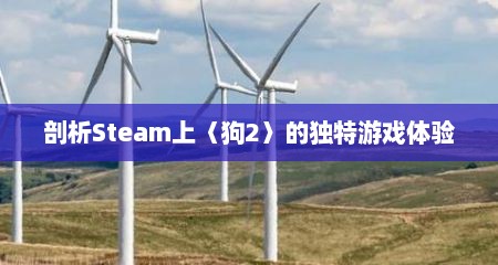 剖析Steam上〈狗2〉的独特游戏体验