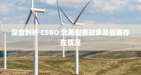详细阅读:深度剖析 CSGO 北美假赛现象及假赛存在情况 深度剖析 CSGO 北美假赛现象及假赛存在情况