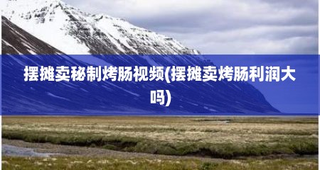 摆摊卖秘制烤肠视频(摆摊卖烤肠利润大吗)